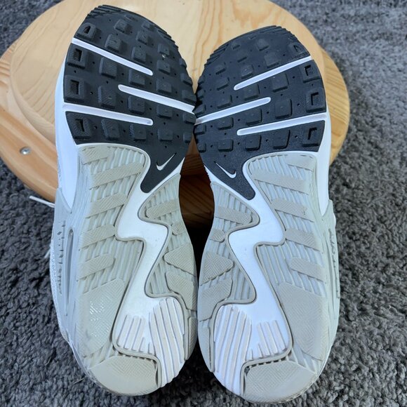 Nike Air Max Excee Running Shoe Womens Size 12 Leather White Saturn Gold Sneaker - Picture 8 of 8